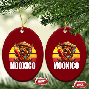 Funny Highland Cow MooXico Ceramic Ornament Cinco De Mayo Fiesta Party TS12 Print Your Wear