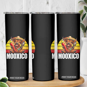 Funny Highland Cow MooXico Skinny Tumbler Cinco De Mayo Fiesta Party TS12 Print Your Wear