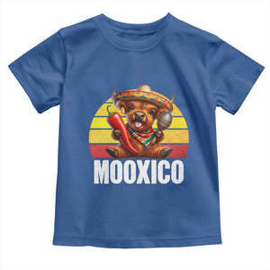 Funny Highland Cow MooXico Toddler T Shirt Cinco De Mayo Fiesta Party TS12 Royal Blue Print Your Wear
