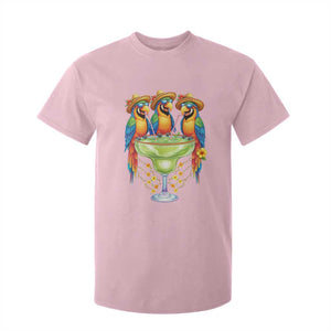 Cinco De Mayo Summer Party T Shirt For Kid Funny Parrots Drinking Margaritas TS12 Light Pink Print Your Wear