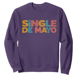 Mexican Fiesta Party Gift Sweatshirt Single De Mayo TS12 Purple Print Your Wear