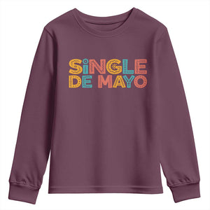 Mexican Fiesta Party Gift Youth Sweatshirt Single De Mayo TS12 Maroon Print Your Wear