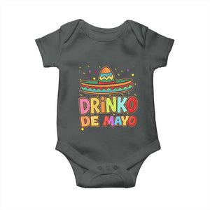 Funny Cinco De Mayo Day Drinking Fiesta Party Baby Onesie Drinko De Mayo TS12 Dark Heather Print Your Wear