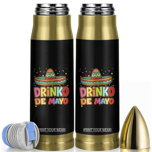 Funny Cinco De Mayo Day Drinking Fiesta Party Bullet Tumbler Drinko De Mayo TS12 Black Print Your Wear