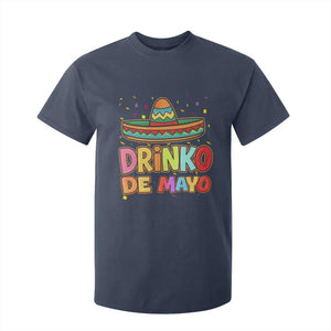 Funny Cinco De Mayo Day Drinking Fiesta Party T Shirt For Kid Drinko De Mayo TS12 Navy Print Your Wear