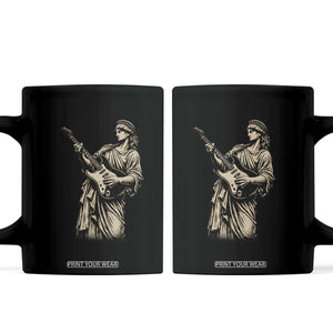 4th Of July Rock N Roll Coffee Mug Funny Statue Of Liberty Playing Guitar TS12 Black Print Your Wear