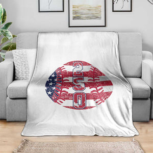 USA 250th Anniversary Baseball Throw Blanket Patriotic Athlete Gift TS12 Print Your Wear