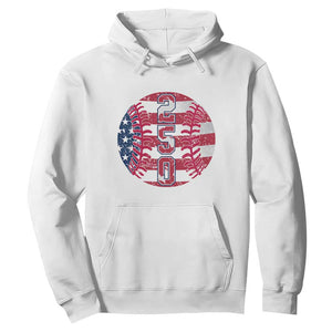 USA 250th Anniversary Baseball Hoodie Patriotic Athlete Gift TS12 White Print Your Wear