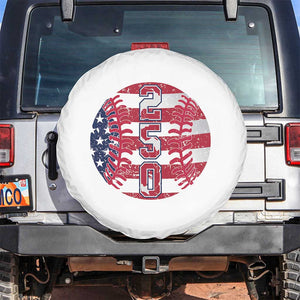 USA 250th Anniversary Baseball Spare Tire Cover Patriotic Athlete Gift TS12 No hole White Print Your Wear