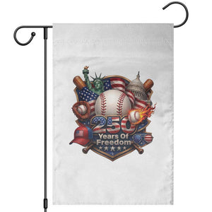 USA 250 Years Of Freedom Baseball Graphic Garden Flag TS12 White Print Your Wear