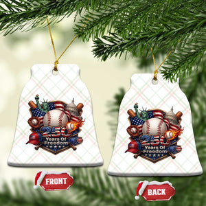 USA 250 Years Of Freedom Baseball Graphic Ceramic Ornament TS12 Print Your Wear