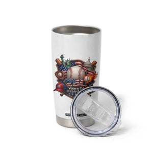 USA 250 Years Of Freedom Baseball Graphic Tumbler Cup TS12 Print Your Wear