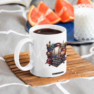 USA 250 Years Of Freedom Baseball Graphic Coffee Mug TS12 Print Your Wear