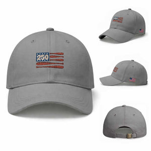 USA Flag Baseball Baseball Cap America 250th Anniversary Gift TS12 Baseball Cap Universal Fit Sport Gray Print Your Wear