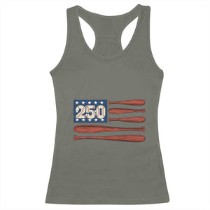 USA Flag Baseball Racerback Tank Top America 250th Anniversary Gift TS12 Military Green Print Your Wear