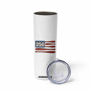 USA Flag Baseball Skinny Tumbler America 250th Anniversary Gift TS12 Print Your Wear
