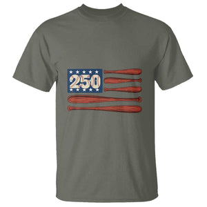 USA Flag Baseball T Shirt America 250th Anniversary Gift TS12 Military Green Print Your Wear