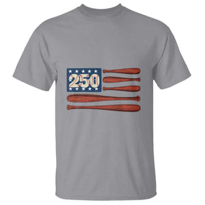 USA Flag Baseball T Shirt America 250th Anniversary Gift TS12 Sport Gray Print Your Wear