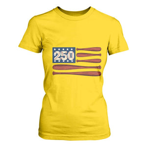 USA Flag Baseball T Shirt For Women America 250th Anniversary Gift TS12 Daisy Print Your Wear