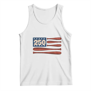 USA Flag Baseball Tank Top America 250th Anniversary Gift TS12 White Print Your Wear