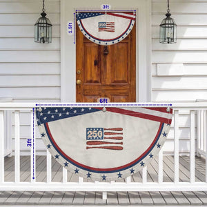 USA Flag Baseball Patriotic Fan Flag USA 250th Anniversary Gift