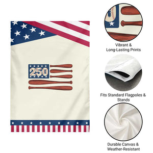 USA Flag Baseball Patriotic Garden Flag America 250th Anniversary Gift TS12 Print Your Wear