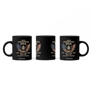 Patriotic Bald Eagle Football Coffee Mug America 250th Anniversary Gift TS12 Print Your Wear