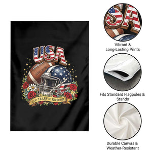 Patriotic Floral Baseball Garden Flag USA 250th Anniversary Gift TS12 Print Your Wear