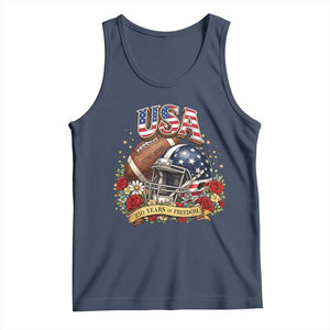 Patriotic Floral Baseball Tank Top USA 250th Anniversary Gift TS12 Navy Print Your Wear