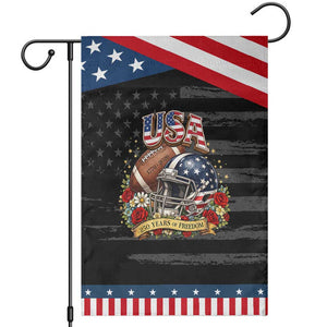 Floral Baseball Graphic Patriotic Garden Flag USA 250th Anniversary Gift TS12 Distressed Black Blue Print Your Wear