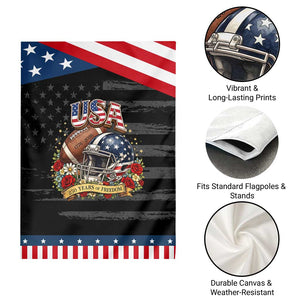 Floral Baseball Graphic Patriotic Garden Flag USA 250th Anniversary Gift TS12 Print Your Wear