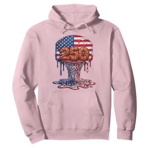 Patriotic Basketball Drip Hoodie USA 250th Anniversary Gift TS12 Light Pink Print Your Wear