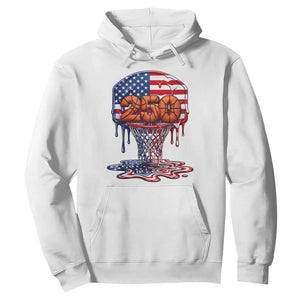 Patriotic Basketball Drip Hoodie USA 250th Anniversary Gift TS12 White Print Your Wear