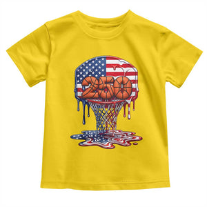 Patriotic Basketball Drip Toddler T Shirt USA 250th Anniversary Gift TS12 Daisy Print Your Wear