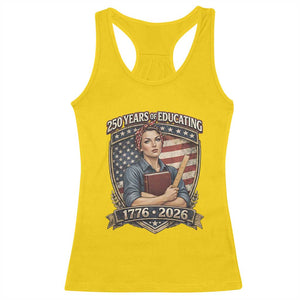 250 Years Of Educating America Racerback Tank Top Proud Teacher Patriotic Gift TS12 Daisy Print Your Wear