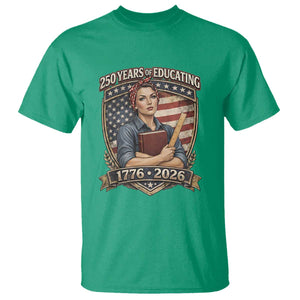 250 Years Of Educating America T Shirt Proud Teacher Patriotic Gift TS12 Irish Green Print Your Wear