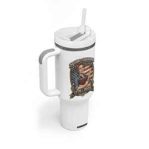 250 Years Of Educating America Tumbler With Handle Proud Teacher Patriotic Gift TS12 Print Your Wear