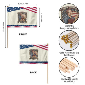 250 Years Of Educating America Patriotic Handheld Flag Proud Teacher Gift TS12 Print Your Wear