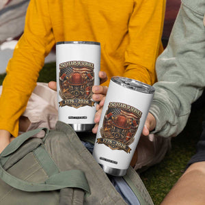 Patriotic Firefighter 250 Years Of Service USA Anniversary Gift Tumbler Cup TS12 Print Your Wear