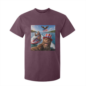 Patriotic Bigfoot Squad Chill Summer Vacation Graphic T Shirt For Kid