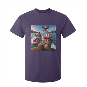 Patriotic Bigfoot Squad Chill Summer Vacation Graphic T Shirt For Kid