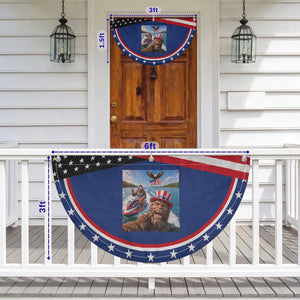 Funny Bigfoot Squad Chill Summer Vacation Graphic Patriotic Fan Flag