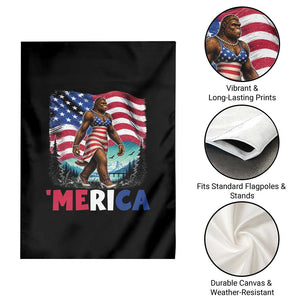 Funny Patriotic Sexy Bigfoot Garden Flag Merica USA 250th Anniversary TS12 Print Your Wear