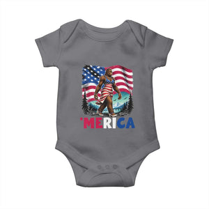 Funny Patriotic Sexy Bigfoot Baby Onesie Merica USA 250th Anniversary TS12 Charcoal Print Your Wear