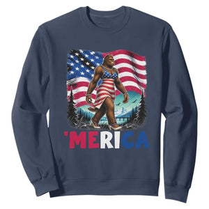 Funny Patriotic Sexy Bigfoot Sweatshirt Merica USA 250th Anniversary