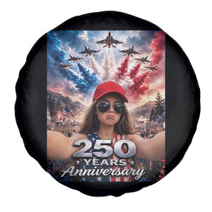 Funny Doll Face Meme 4th Of July Spare Tire Cover USA Freedom Jet Fighter Graphic TS12 Print Your Wear