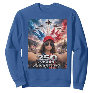 Funny Doll Face Meme 4th Of July Sweatshirt USA Freedom Jet Fighter Graphic