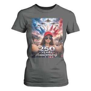 Funny Doll Face Meme 4th Of July T Shirt For Women USA Freedom Jet Fighter Graphic