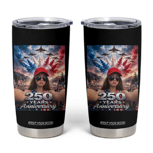 Funny Doll Face Meme 4th Of July Tumbler Cup USA Freedom Jet Fighter Graphic