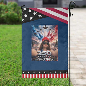 Funny Doll Face Meme 4th Of July Patriotic Garden Flag USA Freedom Jet Fighter Graphic